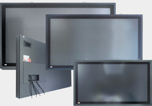 FlatMan® NEO Grossbild-Multitouch-Monitor IP65 von 32-43-55-65zoll staubdicht und feuchtigkeitsfest